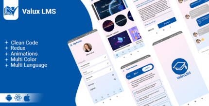 Valux LMS - React Native Learning Management Template