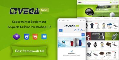 Vega Store - Supermarket Equipment & Sports Fashion PrestaShop Theme