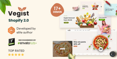 Vegist - The Vegetables, Supermarket & Organic Food eCommerce Shopify Theme