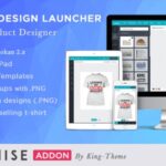 Vendors & Design Launcher Addon for LUMISE Product Designer