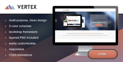 Vertex - Single Page App Template