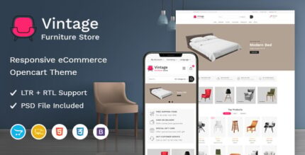 Vintage - Furniture Responsive OpenCart Theme