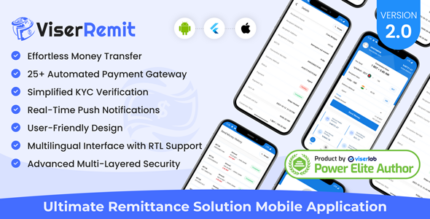 ViserRemit - Cross Platform Ultimate Remittance Solution