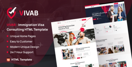 Vivab - Immigration and Visa Consulting HTML Template