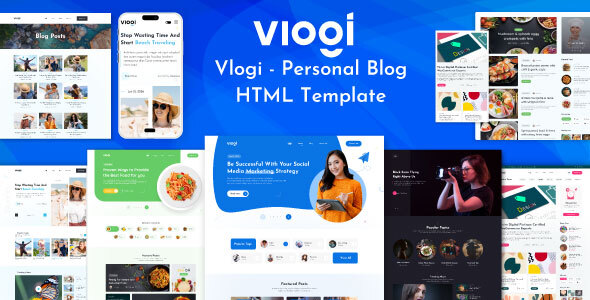 Vlogi - Responsive Personal Blog HTML Template Vlogi - Responsive Personal Blog HTML Template