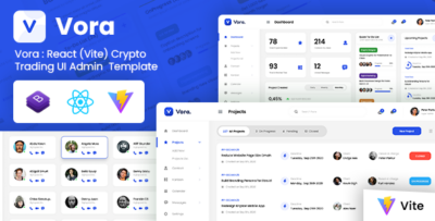 Vora - React (Vite) Sass Admin Dashboard Template