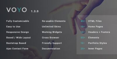 Voyo - Fully customizable Multipurpose Template