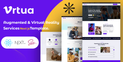 Vrtua - Augmented & Virtual Reality Services Next js Template