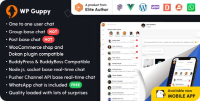 WP Guppy Pro - A live chat plugin for WordPress, WooCommerce and BuddyPress v4.3.1