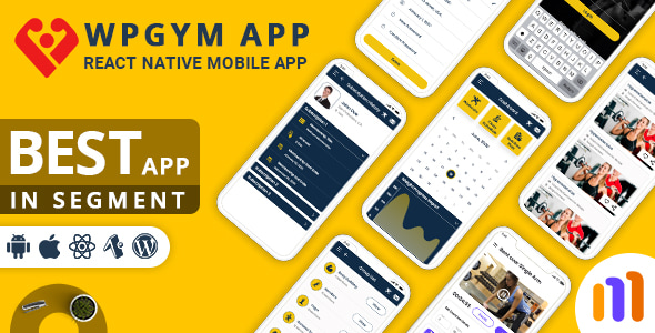 WPGYM App - Mobile App for Wordpress Gym System WPGYM App - Mobile App for Wordpress Gym System