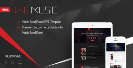 WeMusic - Music Band Event HTML Template