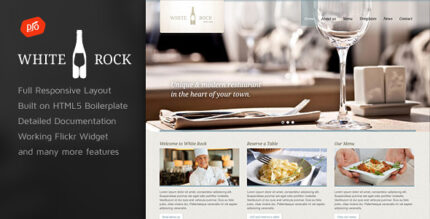 White Rock - Restaurant & Winery HTML Template