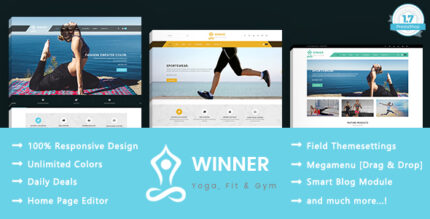 Winner - Yoga Gym & Fitness PrestaShop Theme