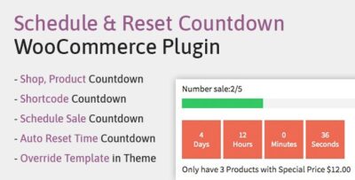 WooCP - Schedule, Reset Countdown Plugin WooCommerce