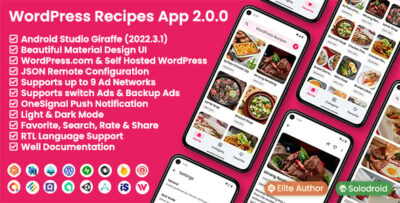 WordPress Recipes App