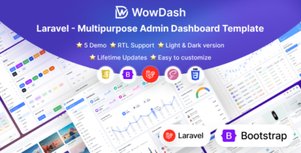 WowDash - Laravel - Admin Dashboard Template Multipurpose