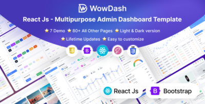 WowDash - React JS - Admin Dashboard Template Multipurpose