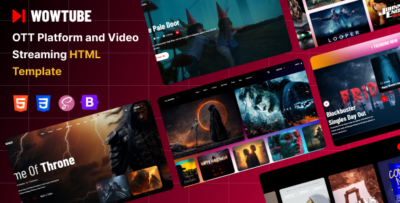 WowTube - OTT Platform and Video Streaming HTML Template