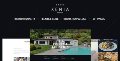 XENIA - Hotel & Resort Bootstrap HTML Template