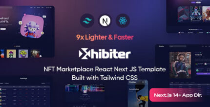 Xhibiter NFT Marketplace React NextJS Template