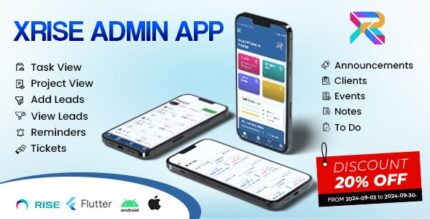 Xrise AdminStaff Mobile App for Rise CRM