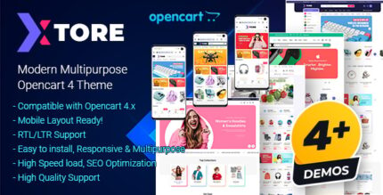 Xtore Modern Multipurpose Opencart 4 Theme