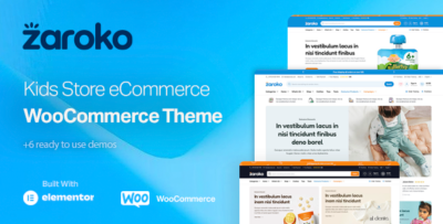 Zaroko - Kids Store eCommerce WordPress Theme