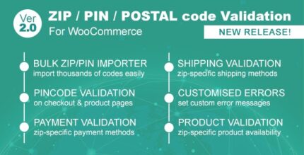 ZipPinPostal Code Validator For WooCommerce