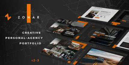 Zonar - Creative Responsive Personal Agency Portfolio