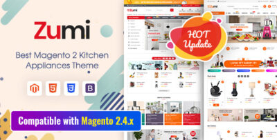 Zumi - Flexible and Modern Kitchen Appliance Magento 2 Theme