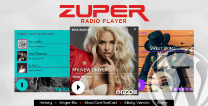 Zuper - Shoutcast and Icecast Radio Player With History