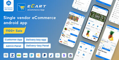 eCart - Grocery, Food Delivery, Fruits & Vegetable store