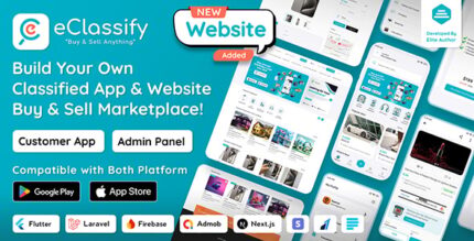 eClassify - Classified Buy and Sell Marketplace Flutter App with Laravel Admin Panel v2.1.0