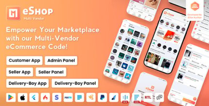 eShop - Multi Vendor eCommerce App & eCommerce Vendor Marketplace Flutter App