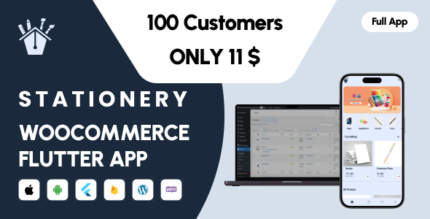 eStore - Stationary Build Flutter eCommerce Mobile App for Android and iOS from WordPress Woo Store