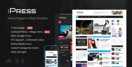 iPress - News Magazine HTML5 Template