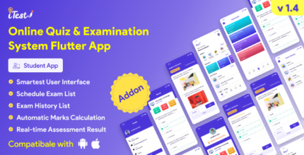 iTest - Online Quiz & Examination System Flutter Mobile App