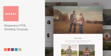 Marry - Responsive HTML Wedding Template