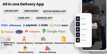 on demand Delivery App Packers and Movers Logistics app shipping Multivendor Best app