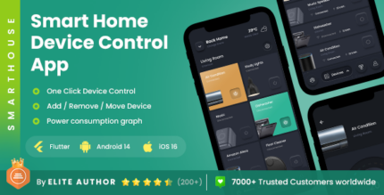 2 App Template Smart Home App Home Upgradation Home Control App Home Automation App SmartHouse