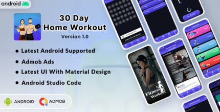 30 Days Home Workout Full Android App Admob Ads