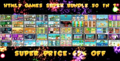 50 HTML5 GAMES!!! SUPER BUNDLE №1 (Construct 3 Construct 2 Capx)