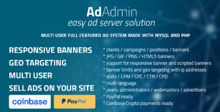 AdAdmin - Easy full featured ad server v4.2.8b