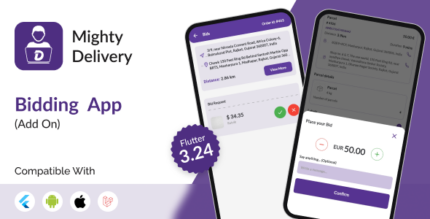 [Add-on] Bidding App - Flutter Bidding App for Delivery App