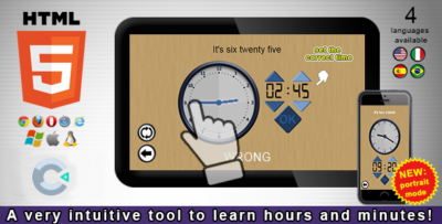 Adjust the Clock! - HTML5 Educational Game