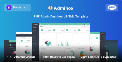 Adminox - PHP Admin & Dashboard Template