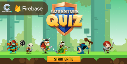 Adventure Quiz - HTML5 Game (Construct 3) + Firebase Leaderboard (No plugin)