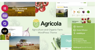 Agricola - Agriculture and Organic Farm WordPress Theme