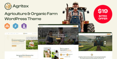 Agritex - Agriculture & Organic Farm WordPress Theme