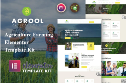 Agrool - Agriculture Farming Elementor Template Kit